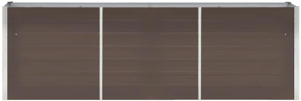 Lovelis, rudas, 240x40x77cm, galvanizuotas plienas, aukštas