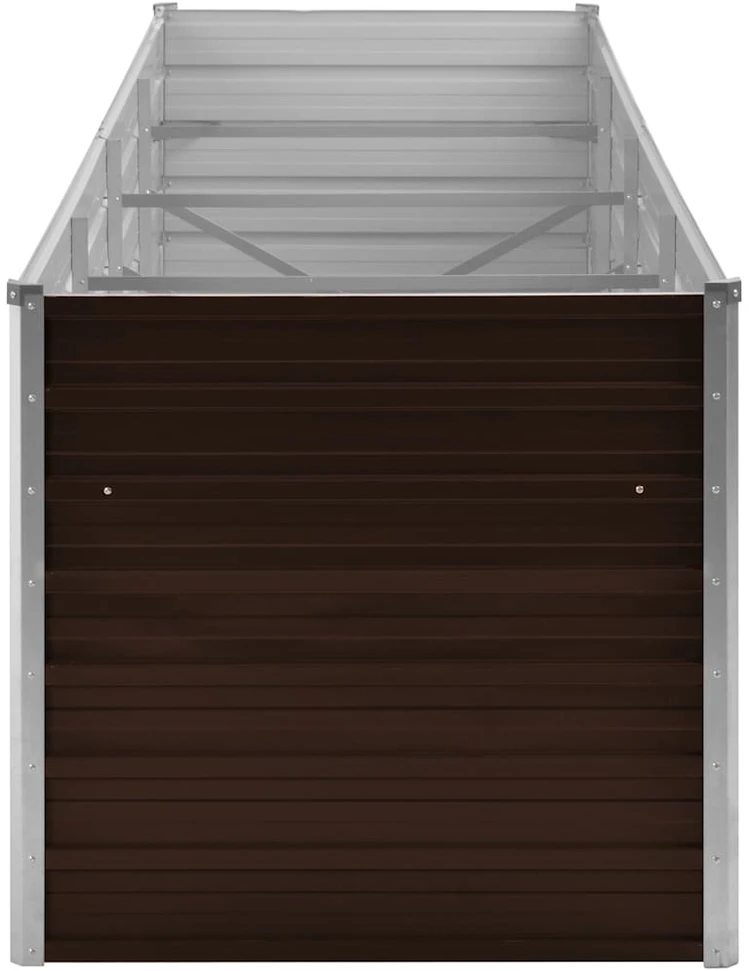 Lovelis, rudas, 320x80x77cm, galvanizuotas plienas, aukštas