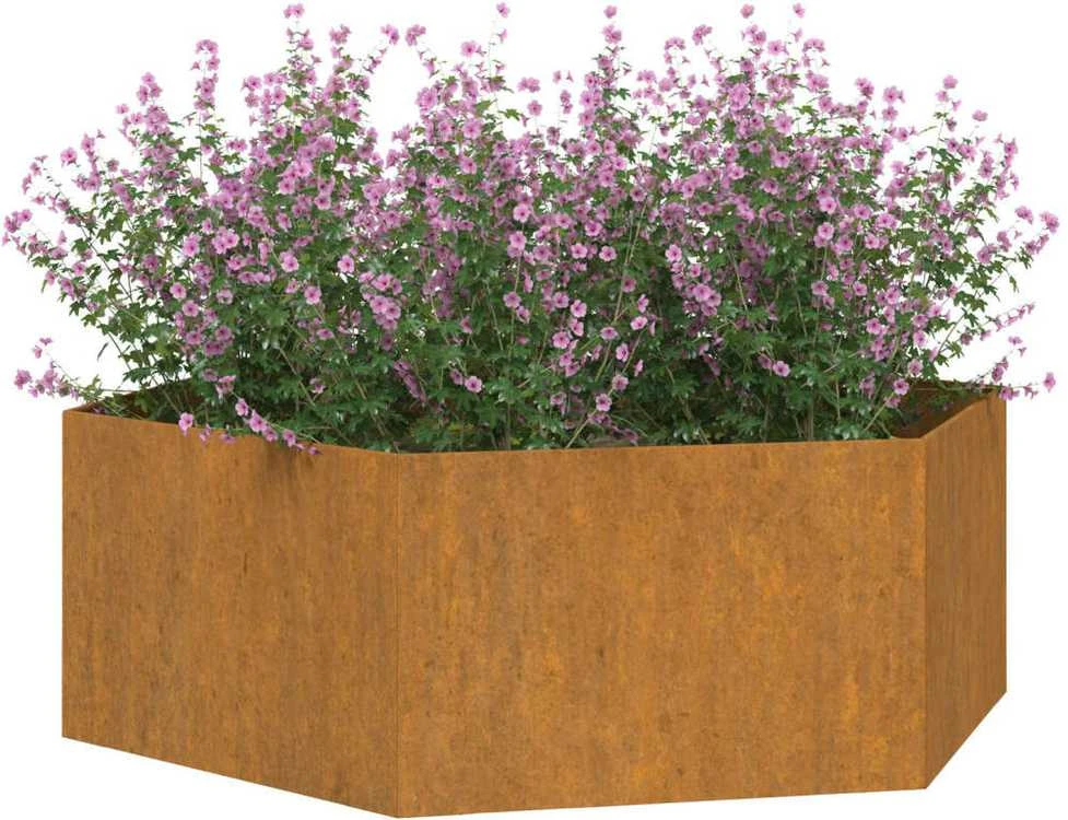 Lovelis, rūdžių spalvos, 138x120x45 cm, Corten plienas