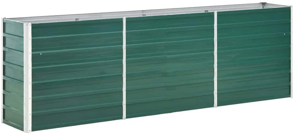 Lovelis, žalias, 240x40x77cm, galvanizuotas plienas, aukštas