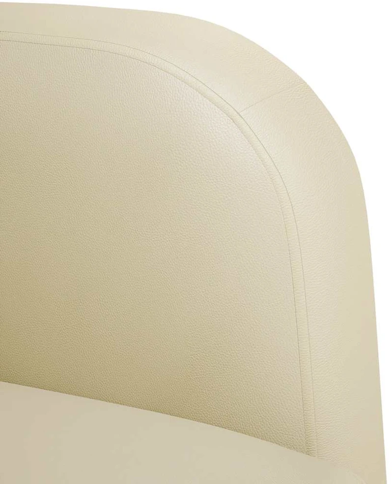 Loveseat sofa, kreminė, 110cm, dirbtinė oda