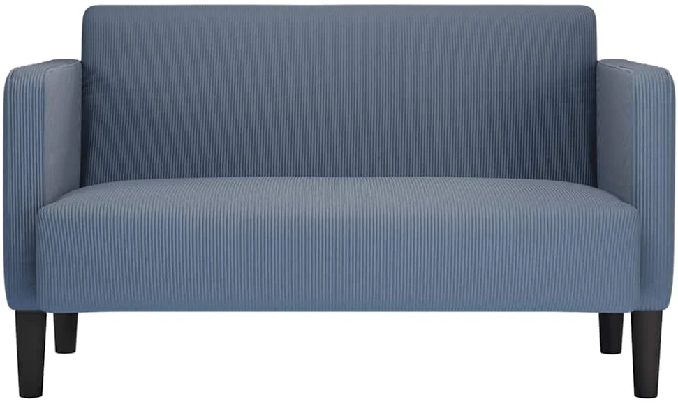 Loveseat sofa, mėlyna, 109cm, velvetinis audinys