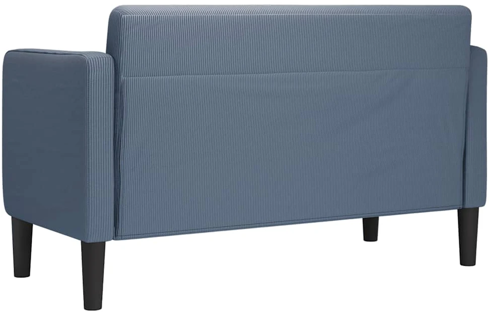 Loveseat sofa, mėlyna, 109cm, velvetinis audinys