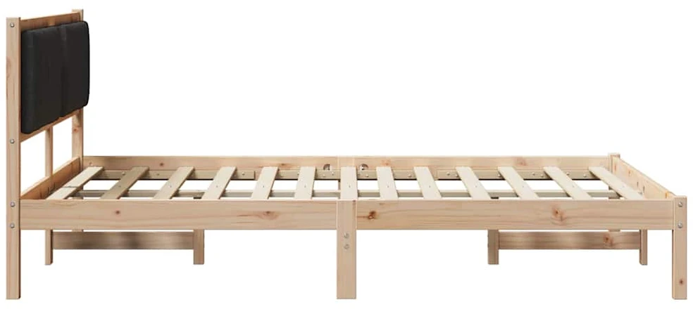 Lovo rėmas su apmuštu galvūgaliu Juoda 140 x 190 cm