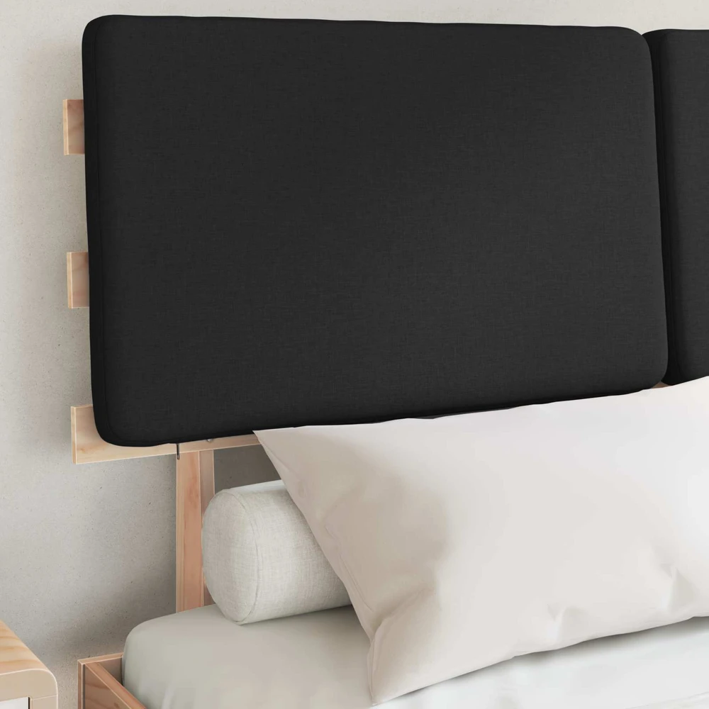 Lovo rėmas su apmuštu galvūgaliu Juoda 150 x 200 cm