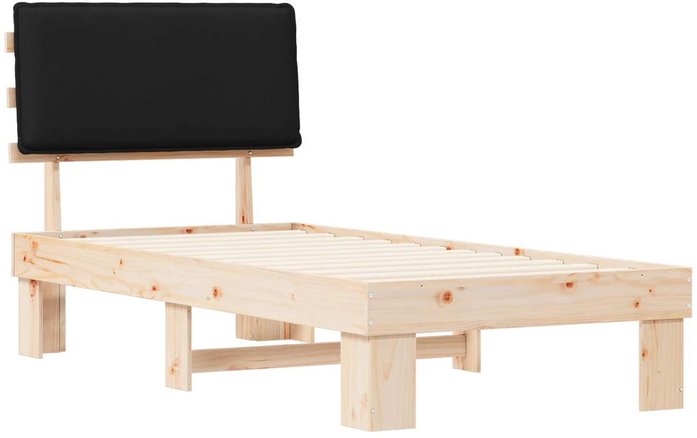 Lova Lovo rėmas su apmuštu galvūgaliu Juoda 90 x 200 cm
