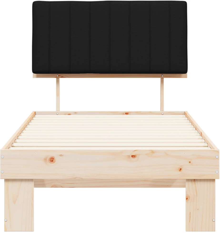 Lova Lovo rėmas su apmuštu galvūgaliu Juoda 90 x 200 cm