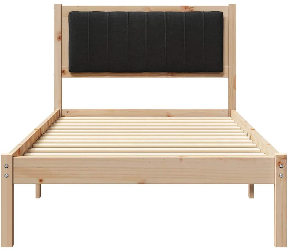 Lova Lovo rėmas su apmuštu galvūgaliu Juoda 90 x 200 cm