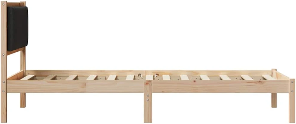 Lova Lovo rėmas su apmuštu galvūgaliu Juoda 90 x 200 cm