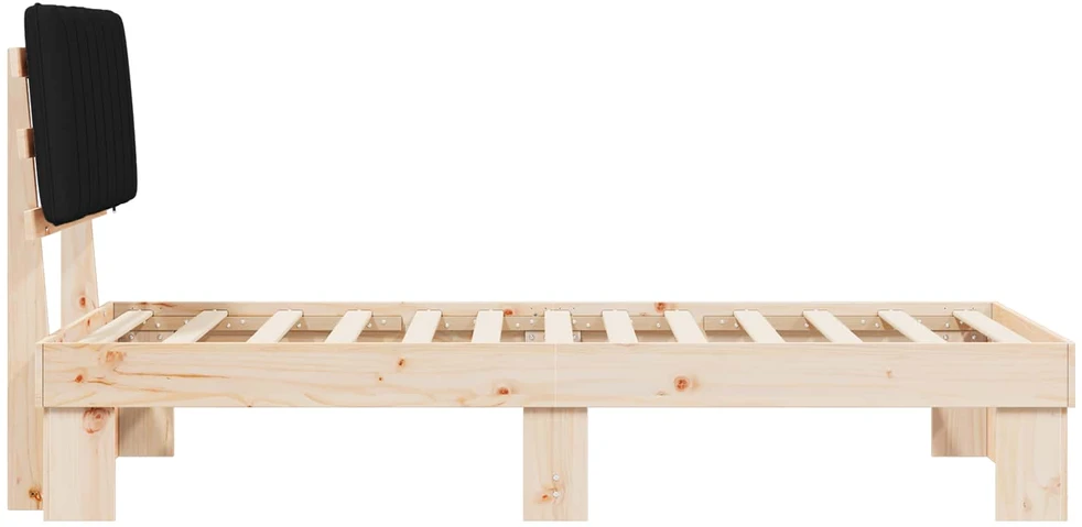 Lova Lovo rėmas su apmuštu galvūgaliu Juoda 90 x 200 cm