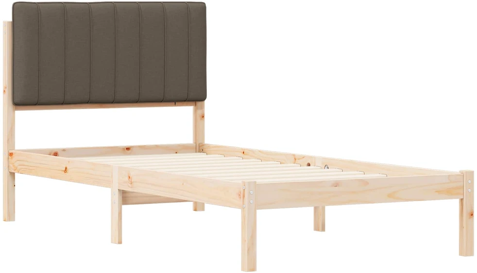 Lova Lovo rėmas su apmuštu galvūgaliu Natūrali ir taupe 90 x 200 cm