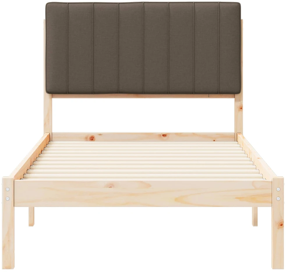 Lova Lovo rėmas su apmuštu galvūgaliu Natūrali ir taupe 90 x 200 cm