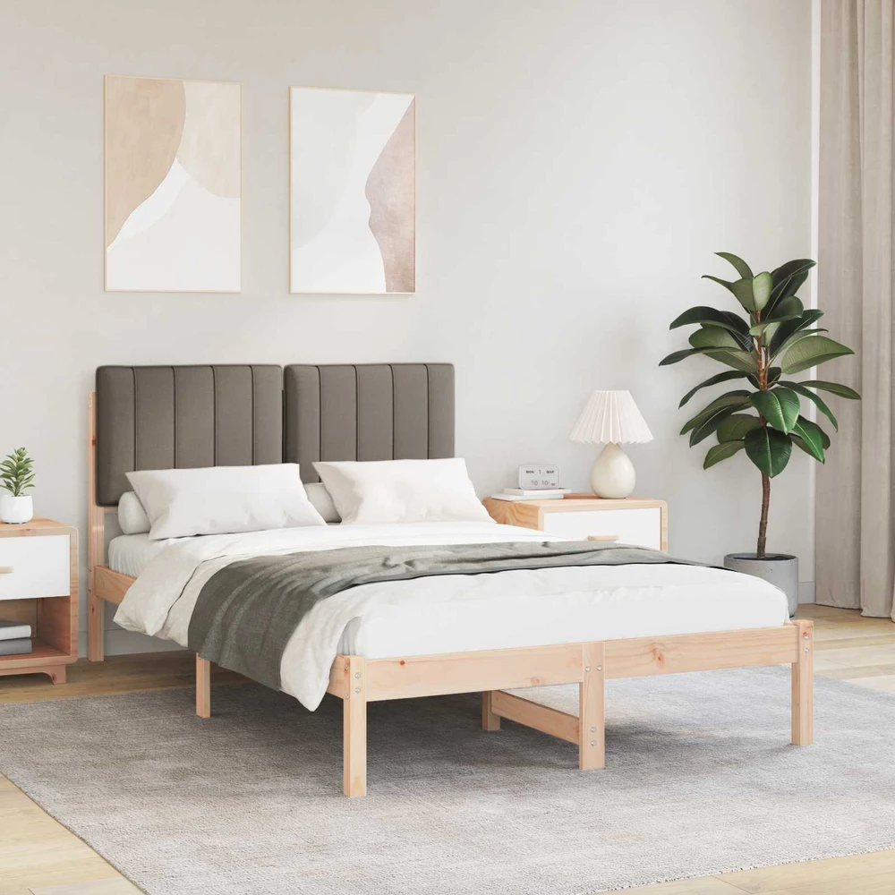 Lova Lovo rėmas su apmuštu galvūgaliu Natūrali ir taupe 120 x 200 cm