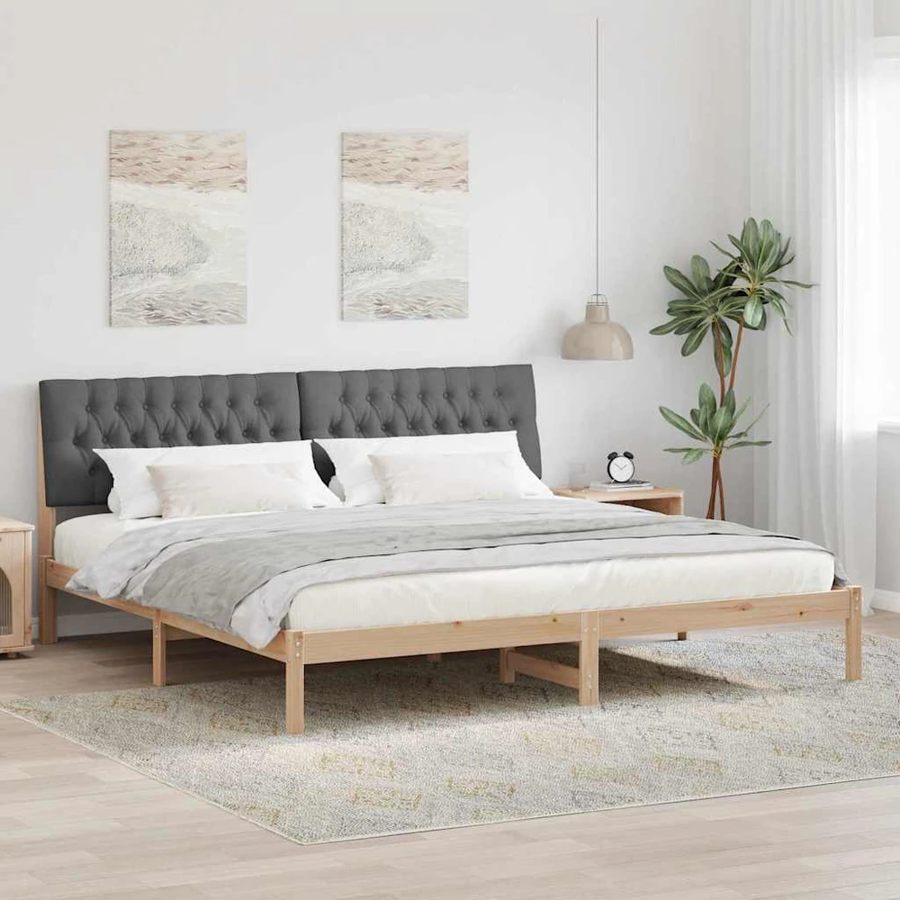 Lovo rėmas su apmuštu galvūgaliu Ruda 200 x 200 cm