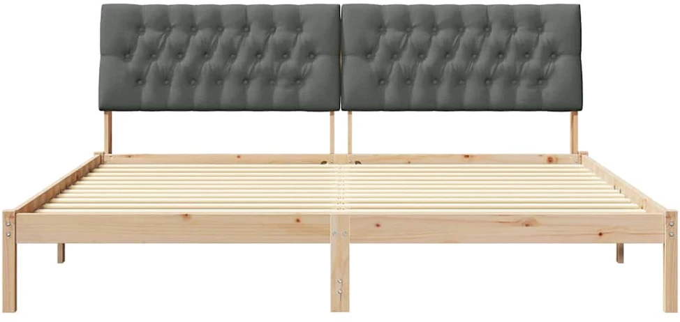 Lovo rėmas su apmuštu galvūgaliu Ruda 200 x 200 cm