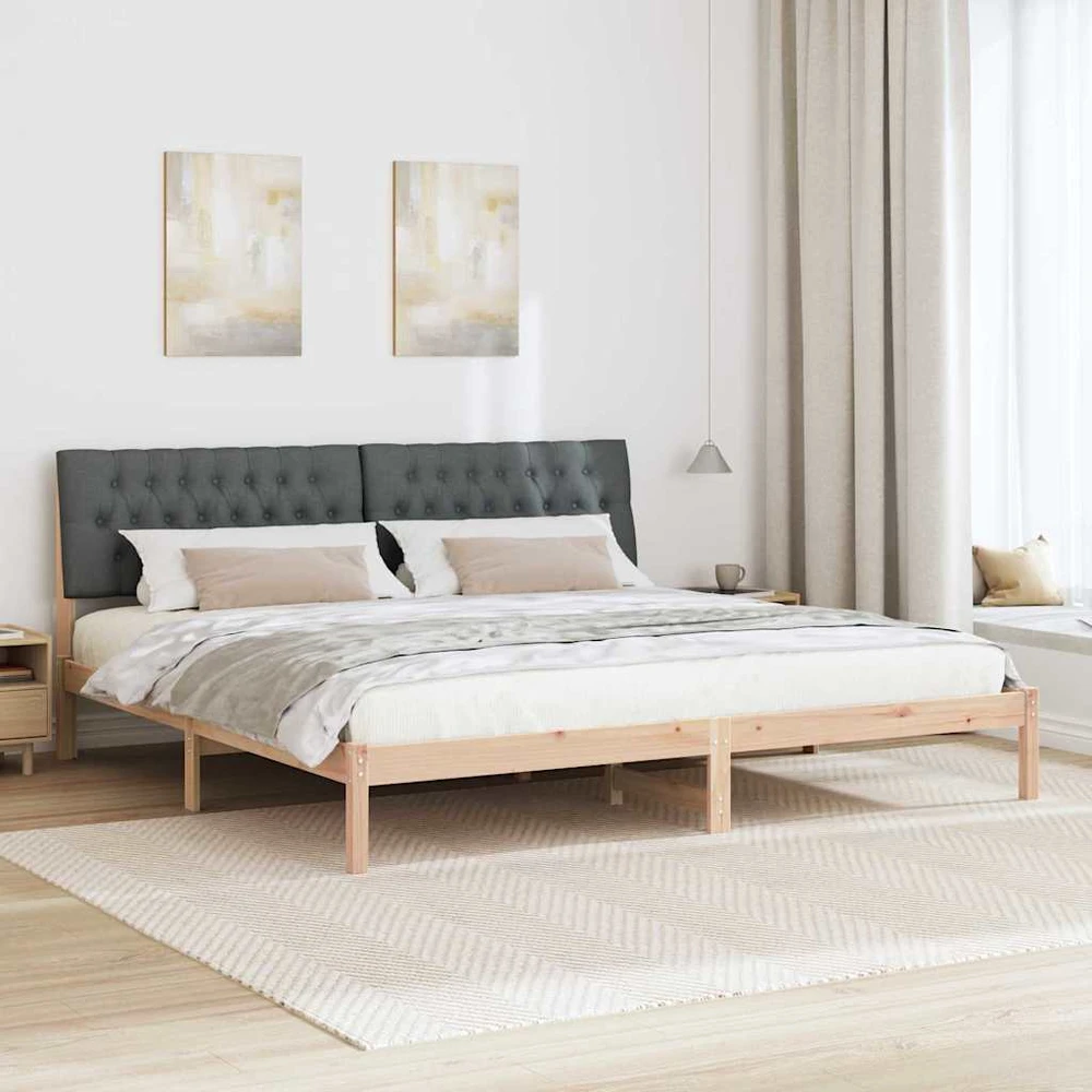 Lovo rėmas su apmuštu galvūgaliu Ruda 200 x 200 cm