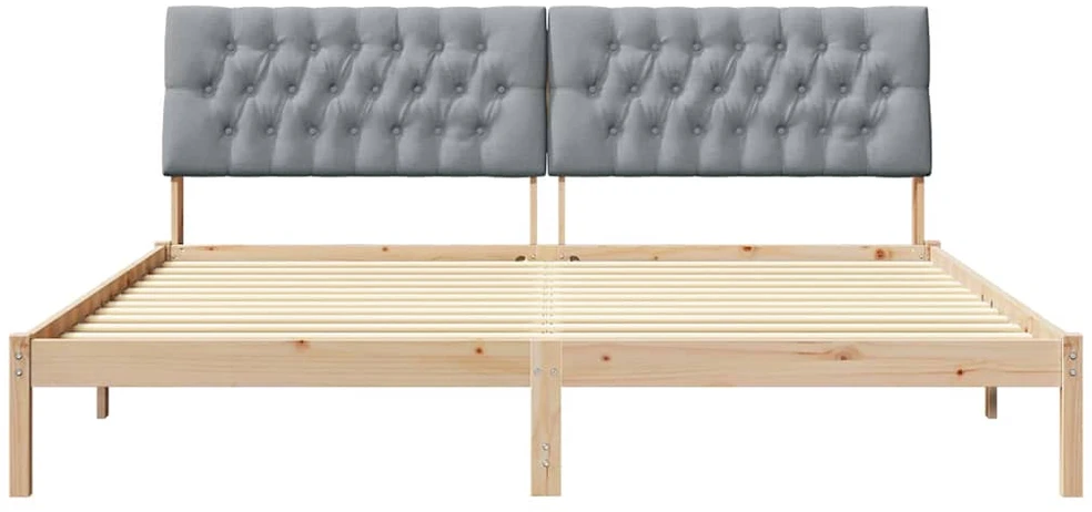 Lovo rėmas su apmuštu galvūgaliu Ruda 200 x 200 cm