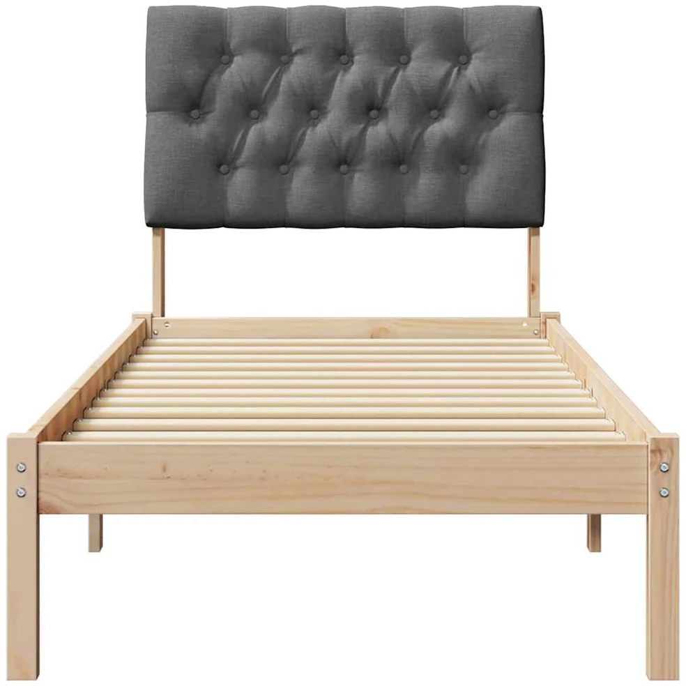 Lova Lovo rėmas su apmuštu galvūgaliu su galvūgalio Ruda 75 x 190 cm