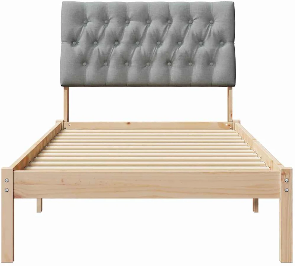 Lova Lovo rėmas su apmuštu galvūgaliu su galvūgalio Ruda 75 x 190 cm
