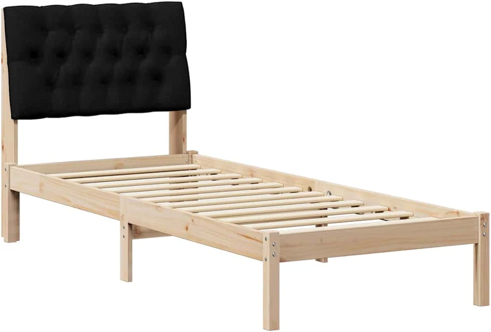 Lova Lovo rėmas su apmuštu galvūgaliu su galvūgalio Ruda 75 x 190 cm