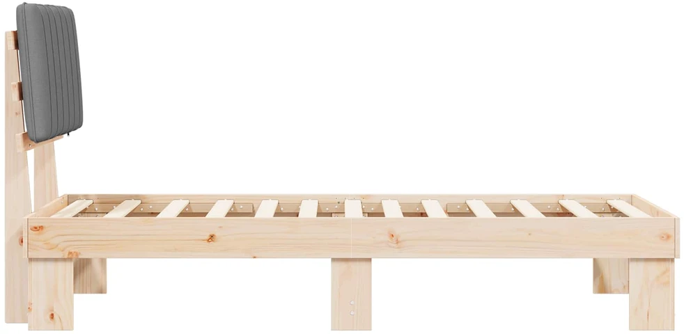 Lova Lovo rėmas su apmuštu galvūgaliu Šviesiai pilka 80 x 200 cm