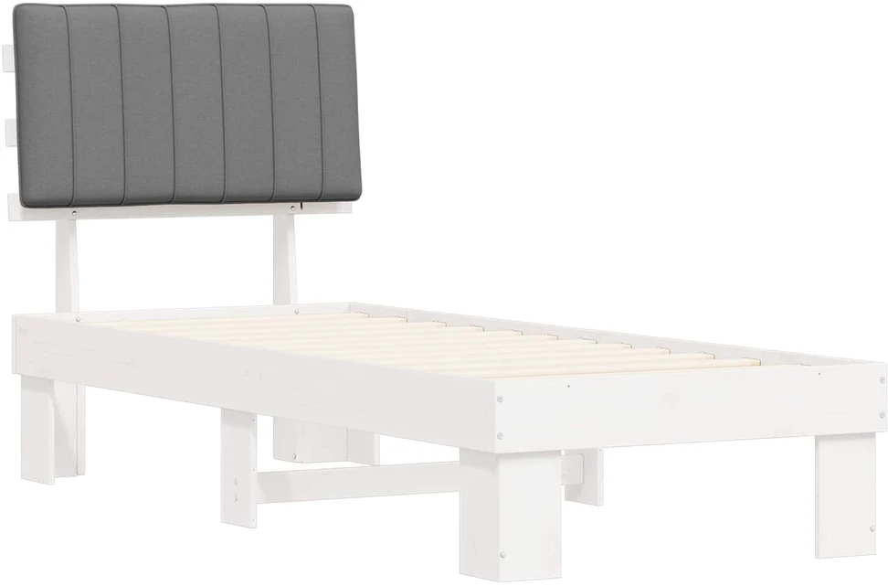 Lova Lovo rėmas su apmuštu galvūgaliu Šviesiai pilka 75 x 190 cm