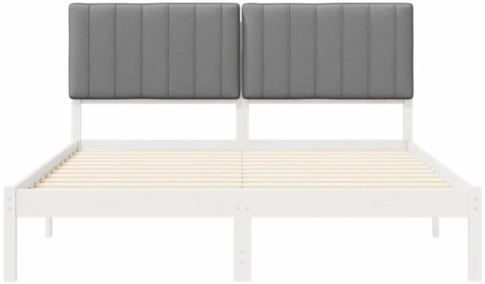 Lovo rėmas su apmuštu galvūgaliu Šviesiai pilka 150 x 200 cm