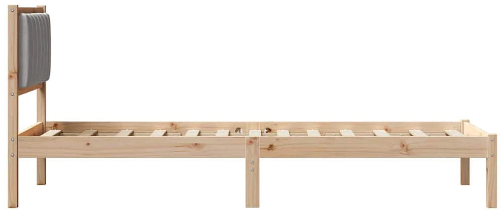 Lova Lovo rėmas su apmuštu galvūgaliu Šviesiai pilka 75 x 190 cm