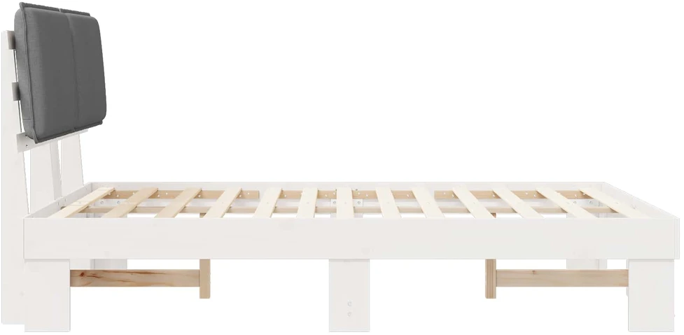 Lovo rėmas su apmuštu galvūgaliu Šviesiai pilka 150 x 200 cm