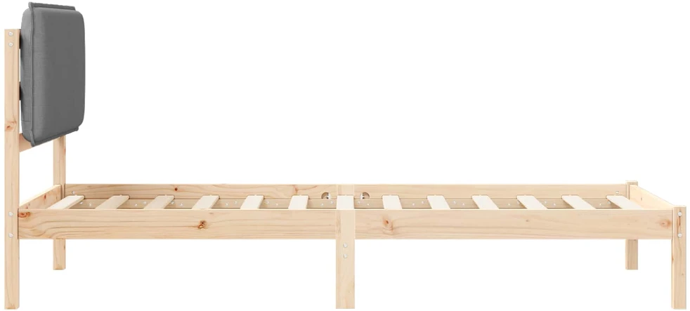 Lova Lovo rėmas su apmuštu galvūgaliu Šviesiai pilka 90 x 190 cm