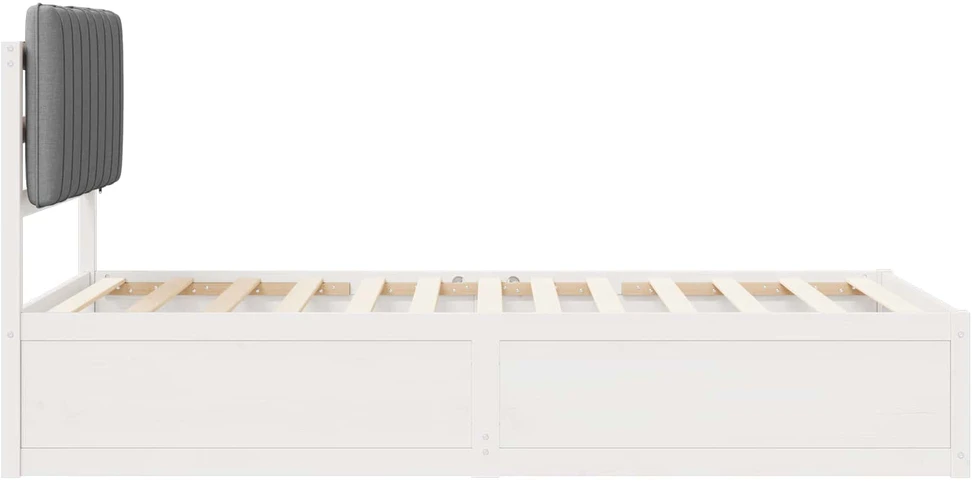 Lova Lovo rėmas su apmuštu galvūgaliu Šviesiai pilka 100 x 200 cm