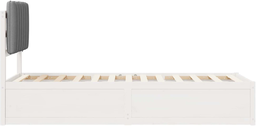 Lova Lovo rėmas su apmuštu galvūgaliu Šviesiai pilka 80 x 200 cm