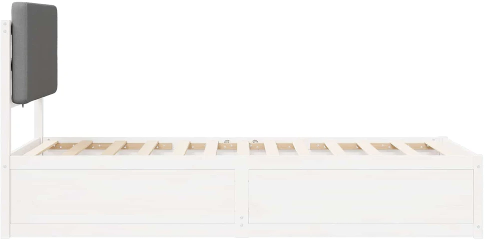 Lova Lovo rėmas su apmuštu galvūgaliu Šviesiai pilka 100 x 200 cm