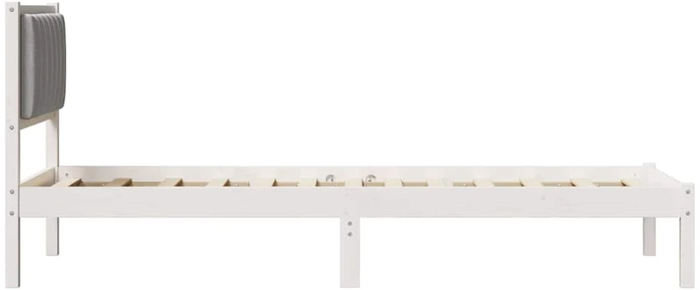Lova Lovo rėmas su apmuštu galvūgaliu Šviesiai pilka 75 x 190 cm