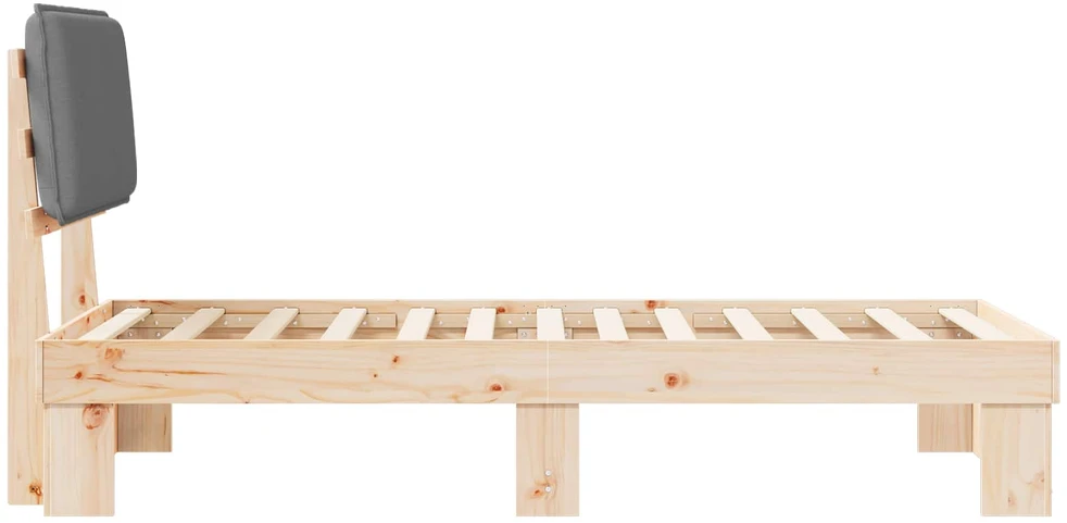 Lova Lovo rėmas su apmuštu galvūgaliu Šviesiai pilka 80 x 200 cm