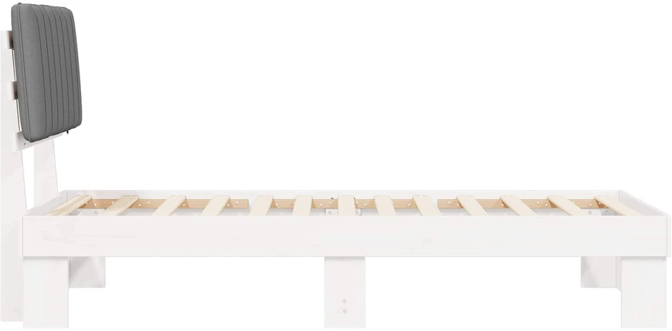 Lova Lovo rėmas su apmuštu galvūgaliu Šviesiai pilka 90 x 200 cm