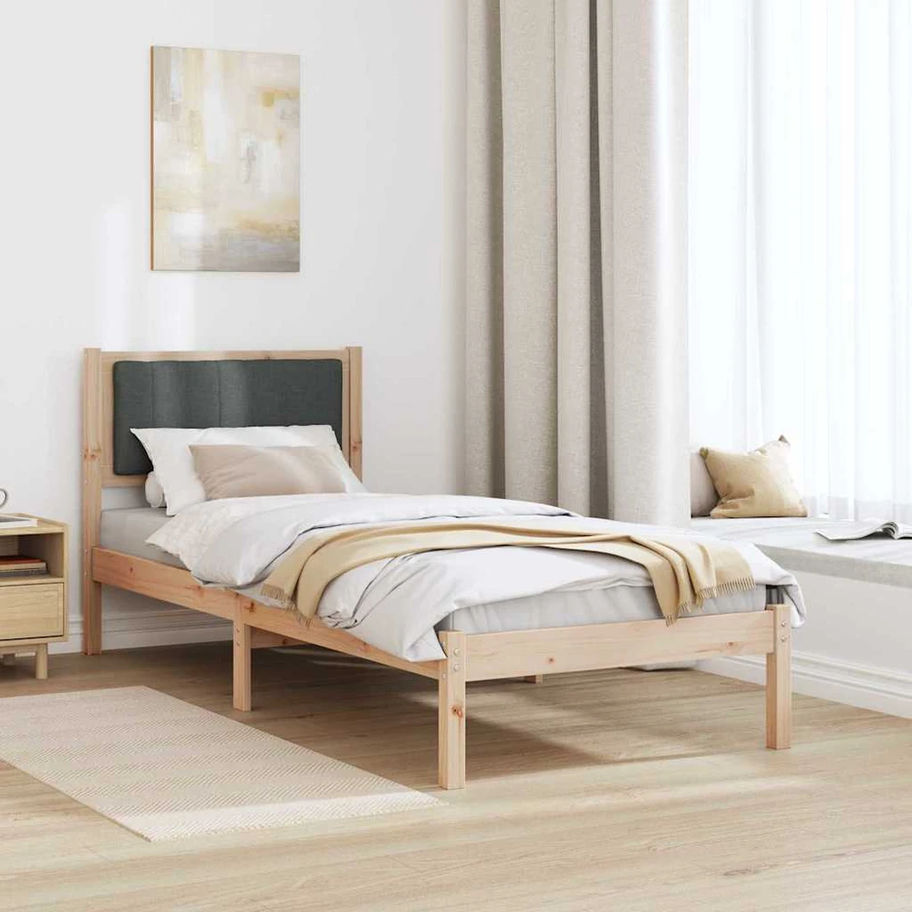 Lova Lovo rėmas su apmuštu galvūgaliu Tamsiai pilka 75 x 190 cm