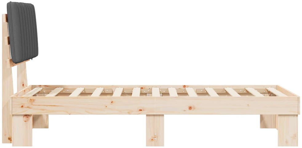 Lova Lovo rėmas su apmuštu galvūgaliu Tamsiai pilka 90 x 200 cm