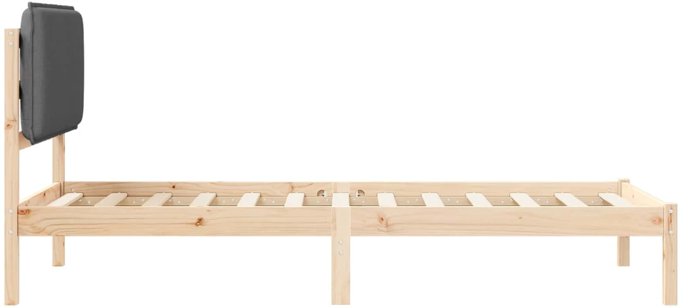 Lova Lovo rėmas su apmuštu galvūgaliu Tamsiai pilka 75 x 190 cm