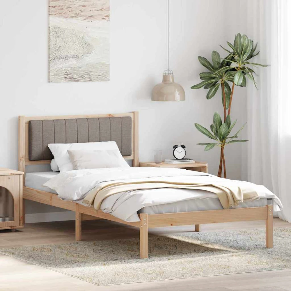 Lova Lovo rėmas su apmuštu galvūgaliu Taupe 100 x 200 cm
