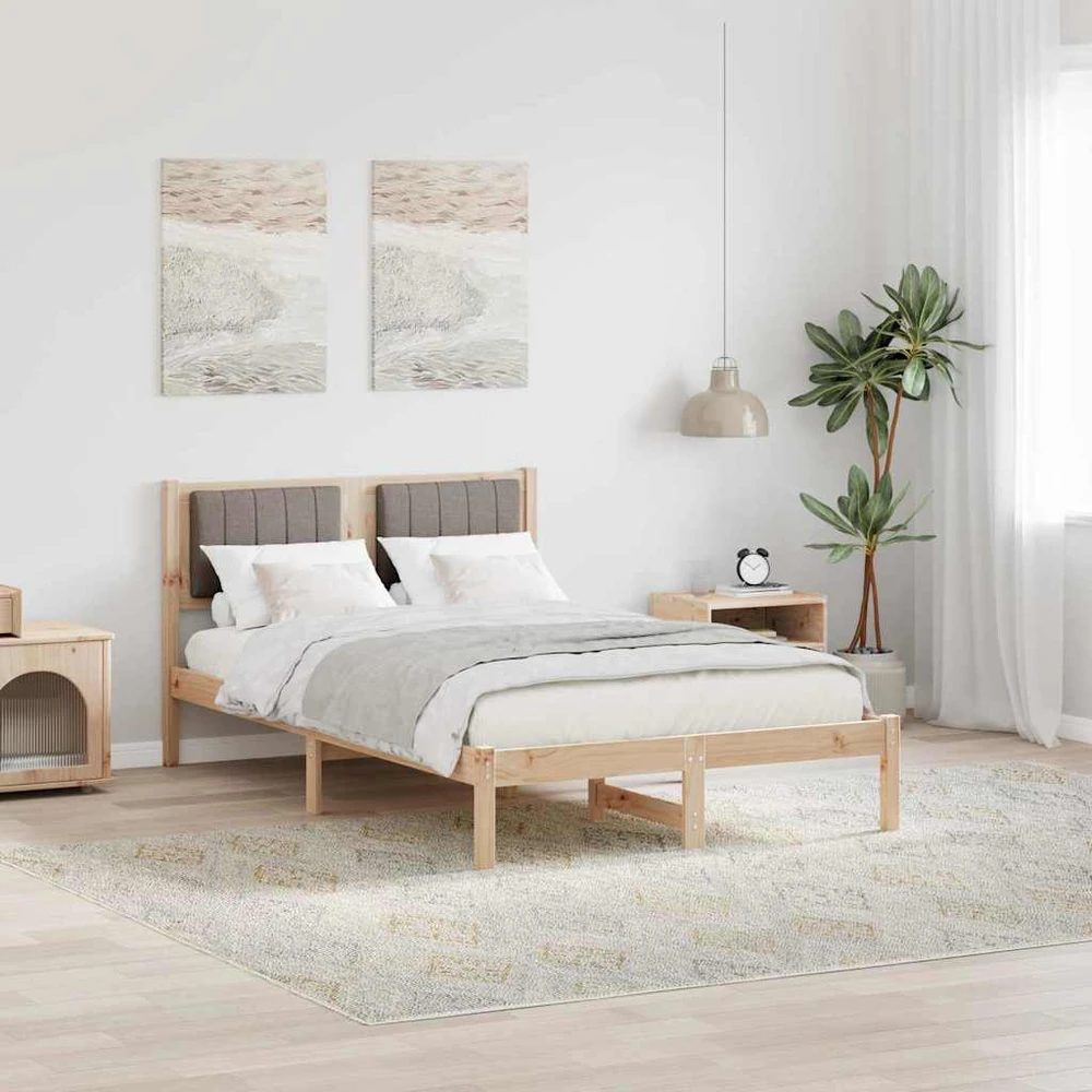 Lova Lovo rėmas su apmuštu galvūgaliu Taupe 120 x 200 cm