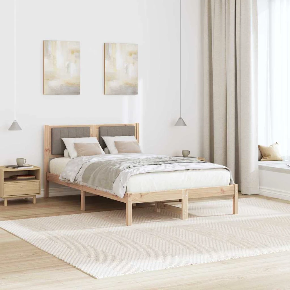 Lova Lovo rėmas su apmuštu galvūgaliu Taupe 120 x 200 cm