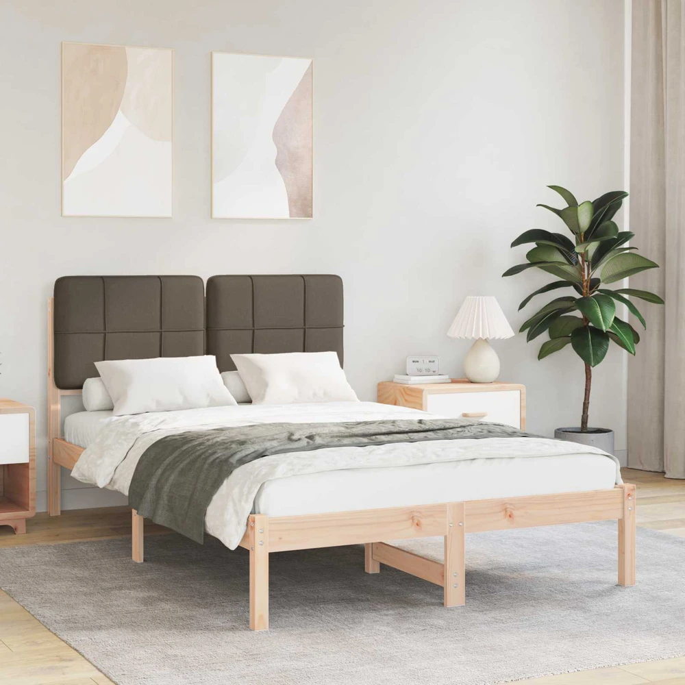 Lova Lovo rėmas su apmuštu galvūgaliu Taupe 120 x 200 cm