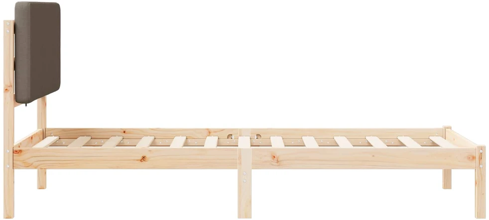 Lova Lovo rėmas su apmuštu galvūgaliu Tortora 75 x 190 cm