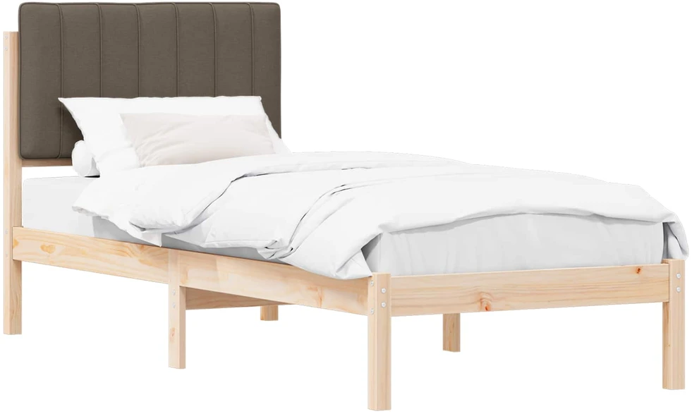 Lova Lovo rėmas su apmuštu galvūgaliu Taupe 75 x 190 cm
