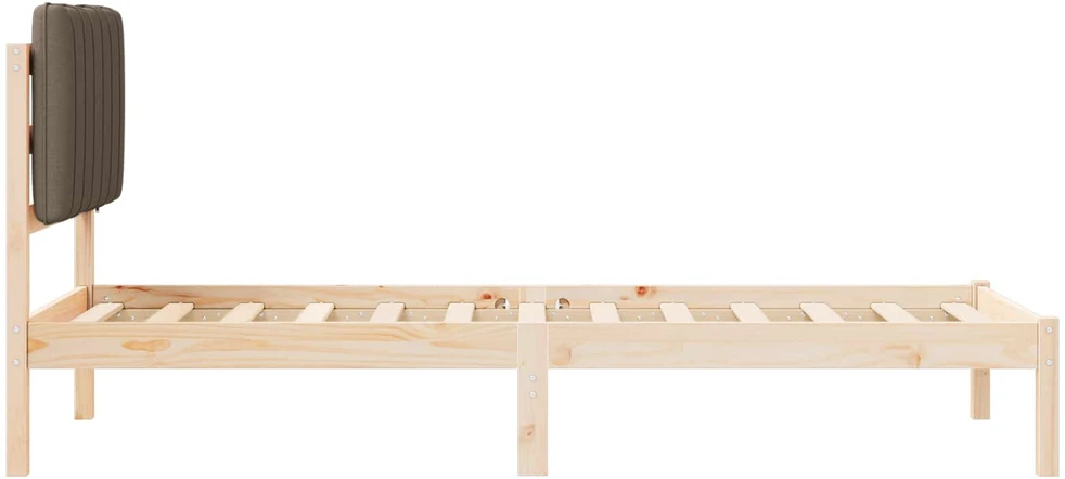 Lova Lovo rėmas su apmuštu galvūgaliu Taupe 75 x 190 cm
