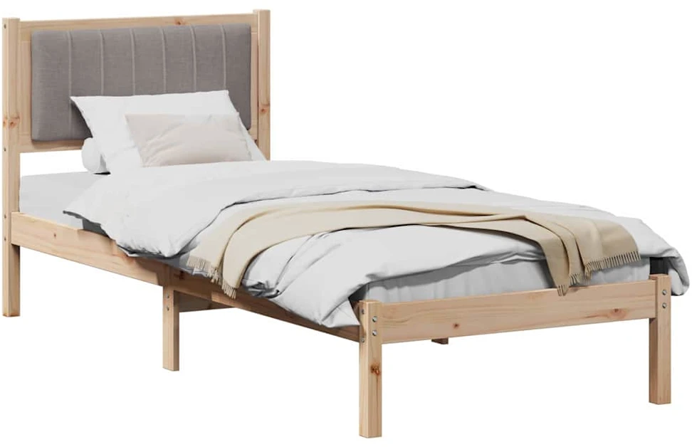 Lova Lovo rėmas su apmuštu galvūgaliu Taupe 75 x 190 cm