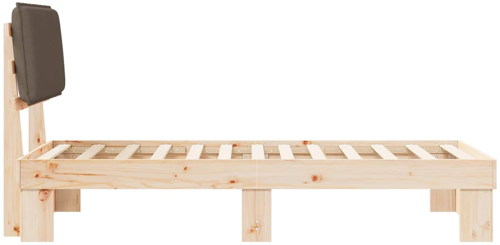 Lova Lovo rėmas su apmuštu galvūgaliu Taupe 80 x 200 cm