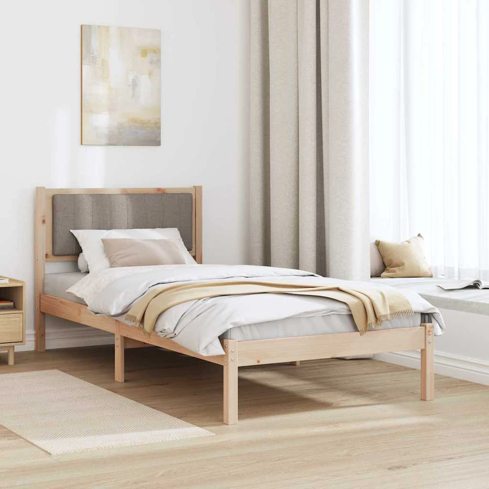 Lova Lovo rėmas su apmuštu galvūgaliu Taupe 90 x 190 cm