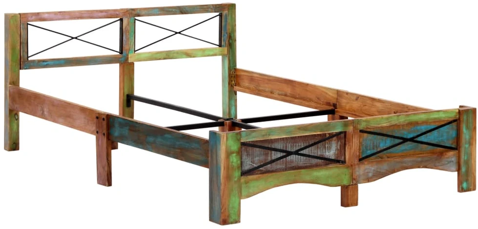 Lovos rėmas, 140x200cm, perdirbtos medienos masyvas